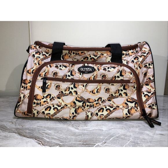 Olympia Harmony Carry On SD-2221 Ethnic 21”‎ Printed Duffel Bag - Picture 1 of 9